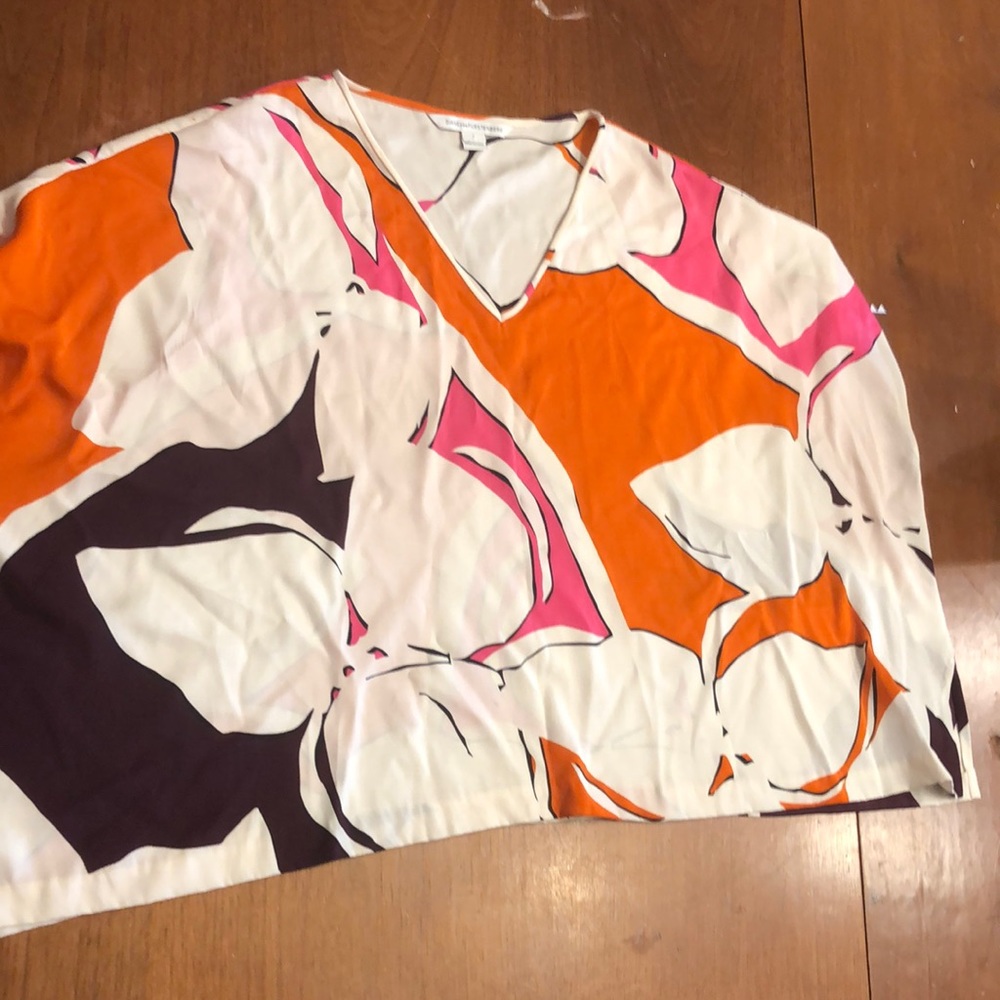 DVF silk poncho